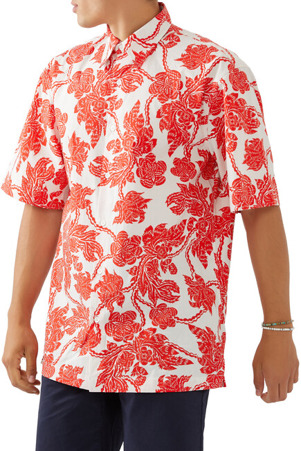 Classidye Floral-Print Short-sleeve Shirt